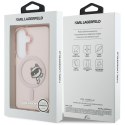 Karl Lagerfeld nakładka IML Peekaboo Choupette MagSafe do Samsung Galaxy S26 różowa