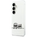 Karl Lagerfeld nakładka IML Peekaboo Karl&Choupette MagSafe do Samsung Galaxy S26 Plus przezroczysta