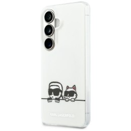 Karl Lagerfeld nakładka IML Peekaboo Karl&Choupette MagSafe do Samsung Galaxy S26 Plus przezroczysta