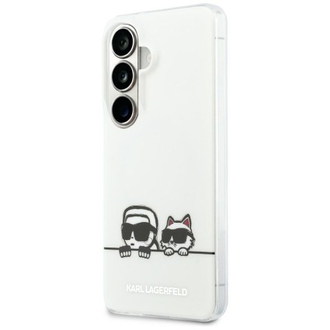 Karl Lagerfeld nakładka IML Peekaboo Karl&Choupette MagSafe do Samsung Galaxy S26 Plus przezroczysta