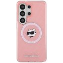 Karl Lagerfeld nakładka IML Repeated Choupette MagSafe do Samsung Galaxy S26 Ultra różowa
