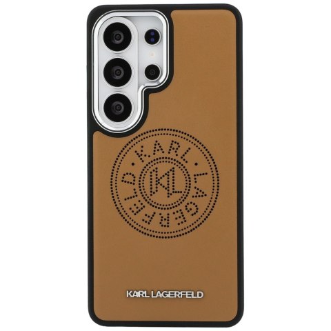 Karl Lagerfeld nakładka Perforated KL MagSafe do Samsung Galaxy S26 Ultra brązowa