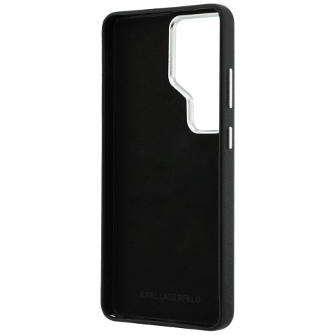 Karl Lagerfeld nakładka Saffiano Double Heads Metal do Samsung Galaxy S26 Ultra czarna
