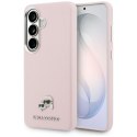 Karl Lagerfeld nakładka Saffiano KC Metal Logo MagSafe do Samsung Galaxy S26 Plus różowa