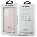 Karl Lagerfeld nakładka Saffiano KC Metal Logo MagSafe do Samsung Galaxy S26 Plus różowa
