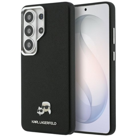 Karl Lagerfeld nakładka Saffiano KC Metal Logo MagSafe do Samsung Galaxy S26 Ultra czarna