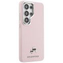 Karl Lagerfeld nakładka Saffiano KC Metal Logo MagSafe do Samsung Galaxy S26 Ultra różowa