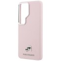 Karl Lagerfeld nakładka Saffiano KC Metal Logo MagSafe do Samsung Galaxy S26 Ultra różowa
