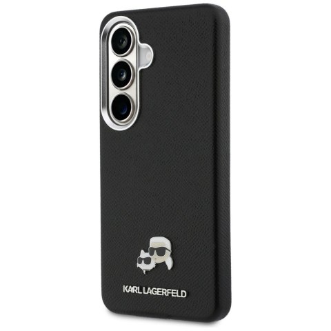 Karl Lagerfeld nakładka Saffiano KC Metal Logo MagSafe do Samsung Galaxy S26 czarna