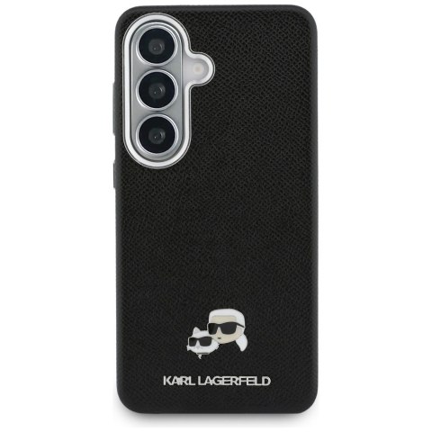 Karl Lagerfeld nakładka Saffiano KC Metal Logo MagSafe do Samsung Galaxy S26 czarna
