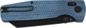 Nóż składany Bestech Slasher Blue Micarta, Black Stonewashed D2 (BG56C-2)