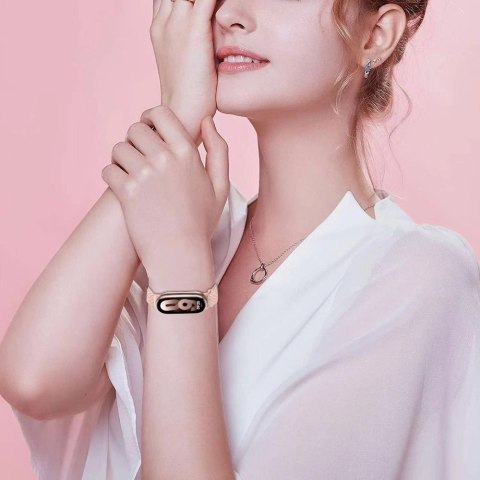 Pasek Tech-Protect NylonMag na Xiaomi Smart Band 8 / 9 / NFC - beżowy