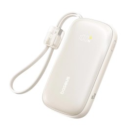 Powerbank Baseus EnerFill FC21 Qpow 3 Ultra 10000mAh 45W z wyświetlaczem cyfrowym z odłączanym kablem USB-C - Lightning - tytano