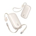 Powerbank Baseus EnerFill FC21 Qpow 3 Ultra 10000mAh 45W z wyświetlaczem cyfrowym z odłączanym kablem USB-C - Lightning - tytano