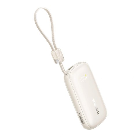 Powerbank Baseus EnerFill FC21 Qpow 3 Ultra 10000mAh 45W z wyświetlaczem cyfrowym z odłączanym kablem USB-C - Lightning - tytano