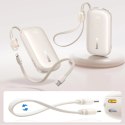 Powerbank Baseus EnerFill FC21 Qpow 3 Ultra 10000mAh 45W z wyświetlaczem cyfrowym z odłączanym kablem USB-C - Lightning - tytano