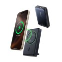 Powerbank Baseus Nomos 10000mAh 30W Qi2 z podstawką kompatybilny z MagSafe z wbudowanym kablem USB-C - czarny