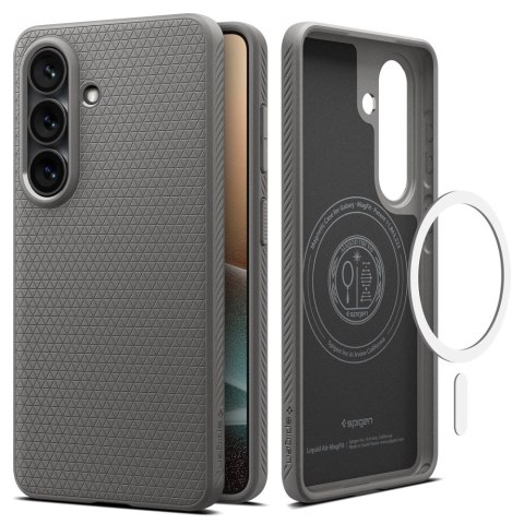 Spigen nakładka Liquid Air Mag Magsafe do Samsung Galaxy S26+ marmurowa szara