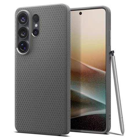 Spigen nakładka Liquid Air do Samsung Galaxy S26 Ultra marmurowa szara