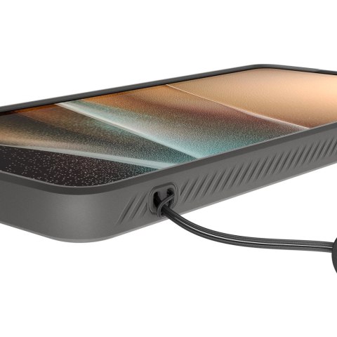 Spigen nakładka Liquid Air do Samsung Galaxy S26 Ultra marmurowa szara