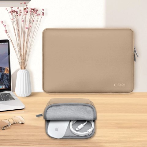 Torba na laptopa 13-14" Tech-Protect Neoslim - beżowe