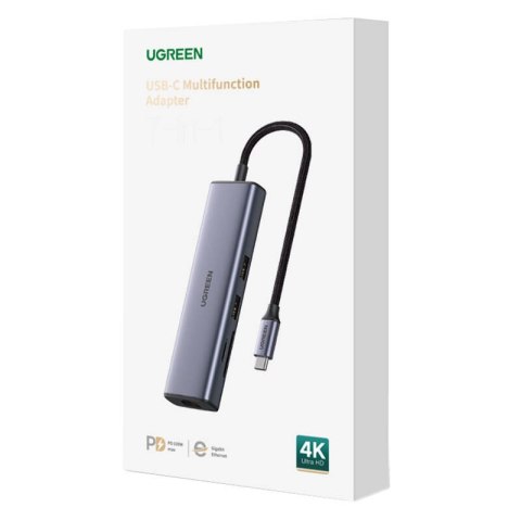 Hub UGREEN Revodok CM512 USB-C HDMI RJ45 SD 6w1