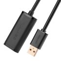 Kabel UGREEN US121 USB-A-USB-A 5m aktywny (czarny)