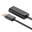 Kabel UGREEN US121 USB-A-USB-A 5m aktywny (czarny)