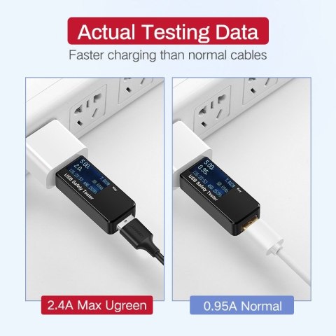 Kabel UGREEN US289 USB-A-micro USB 2m (biały)