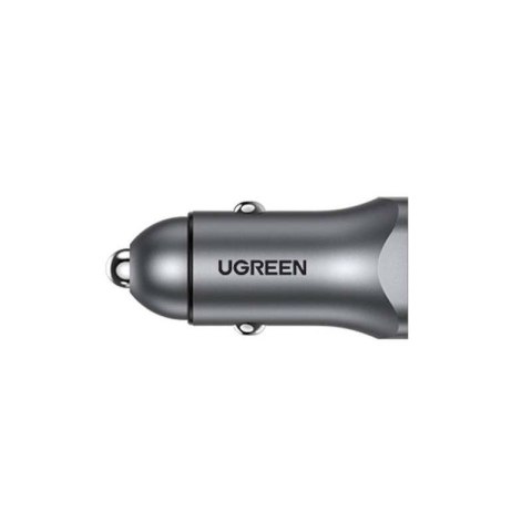 Ładowarka samochodowa UGREEN CD130 30W USB-A/USB-C (szara)