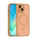 Nakładka Mag Matt do iPhone 13 6,1" brązowa camera protection