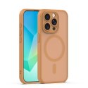 Nakładka Mag Matt do iPhone 14 Pro 6,1" brązowa camera protection