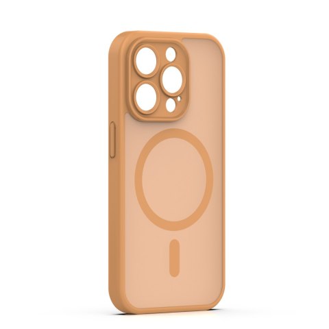 Nakładka Mag Matt do iPhone 14 Pro 6,1" brązowa camera protection