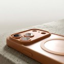 Nakładka Mag Matt do iPhone 14 Pro 6,1" brązowa camera protection