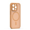 Nakładka Mag Matt do iPhone 15 Pro 6,1" brązowa camera protection