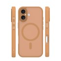 Nakładka Mag Matt do iPhone 16 6,1" brązowa camera protection