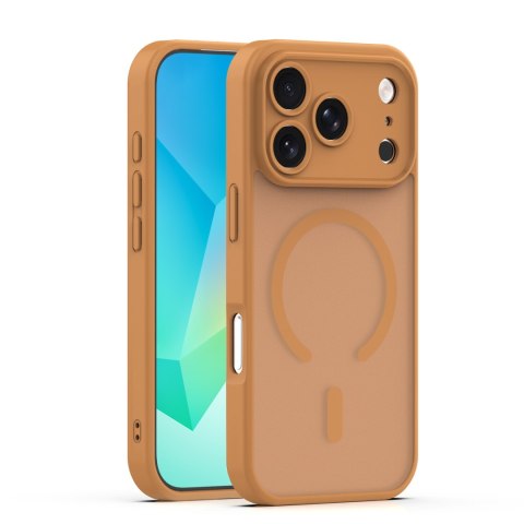 Nakładka Mag Matt do iPhone 17 Pro 6,3" / 18 Pro 6,3" brązowa camera protection