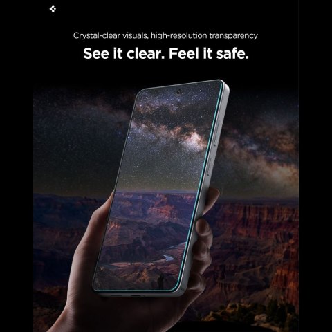 Szkło Hartowane Spigen Glas.Tr "Ez Fit Pro" HD 2-Pack do Samsung Galaxy S26 clear