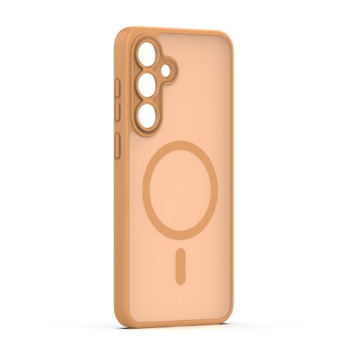 Nakładka Mag Matt do Samsung Galaxy S25 FE brązowa camera protection