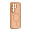 Nakładka Mag Matt do Samsung Galaxy S25 Ultra brązowa camera protection