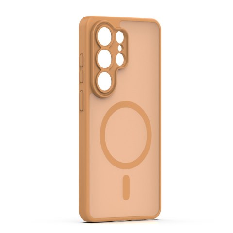Nakładka Mag Matt do Samsung Galaxy S25 Ultra brązowa camera protection