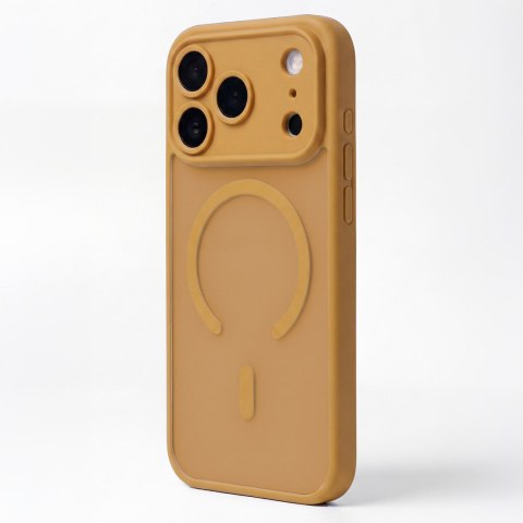 Nakładka Mag Matt do Samsung Galaxy S25 Ultra brązowa camera protection