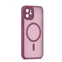Nakładka Mag Matt do iPhone 12 6,1" bordowa camera protection