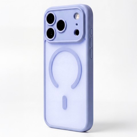 Nakładka Mag Matt do iPhone 12 6,1" jasnoniebieska camera protection