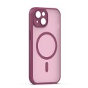 Nakładka Mag Matt do iPhone 13 6,1" bordowa camera protection