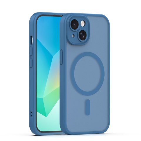 Nakładka Mag Matt do iPhone 15 6,1" ciemnoniebieska camera protection