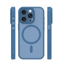 Nakładka Mag Matt do iPhone 15 Pro 6,1" ciemnoniebieska camera protection