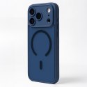 Nakładka Mag Matt do iPhone 15 Pro 6,1" ciemnoniebieska camera protection