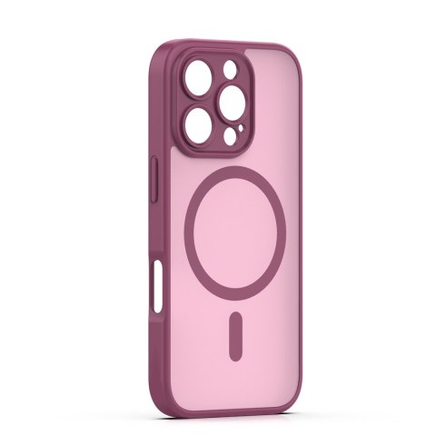 Nakładka Mag Matt do iPhone 16 Pro 6,3" bordowa camera protection
