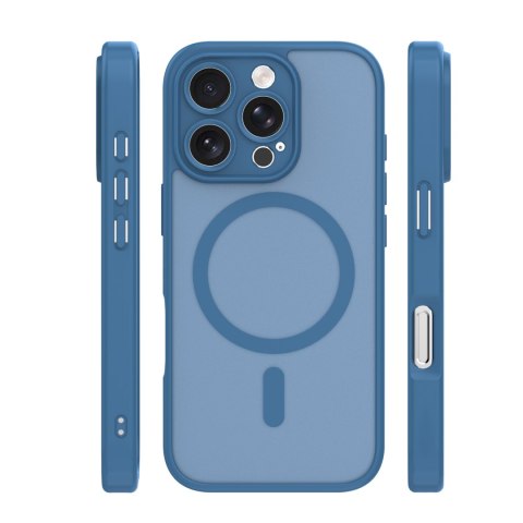 Nakładka Mag Matt do iPhone 16 Pro Max 6,9" ciemnoniebieska camera protection